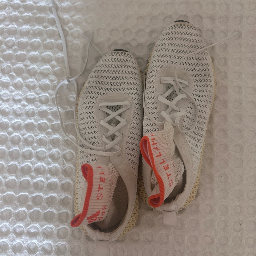 Adidas x Stella McCartney AlphaEdge 4D White/Orange Size 10 US